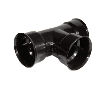 Plastic Coupler 12" Tee, Soil Tight