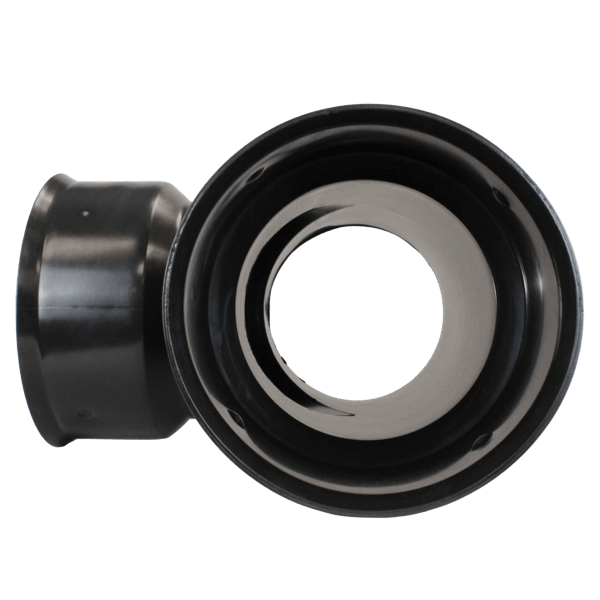 Plastic Coupler 12" Tee, Soil Tight