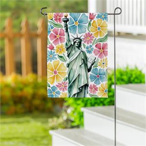 Garden Flag Floral Liberty Lustre