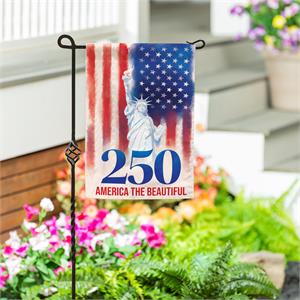 Garden Flag 250th Anniversary America the Beautiful Moire