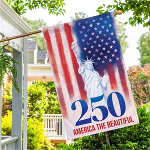 House Flag 250th Anniversary America the Beautiful Moire
