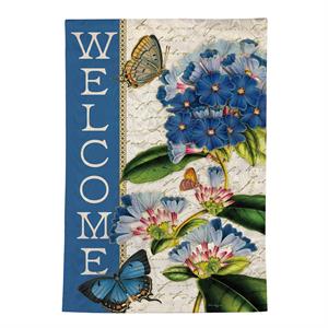 House Flag Blue Hydrangea Musings Moire