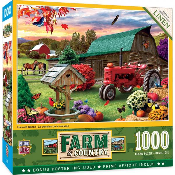Puzzle Farm Country Harvest Ranch 1000 pc