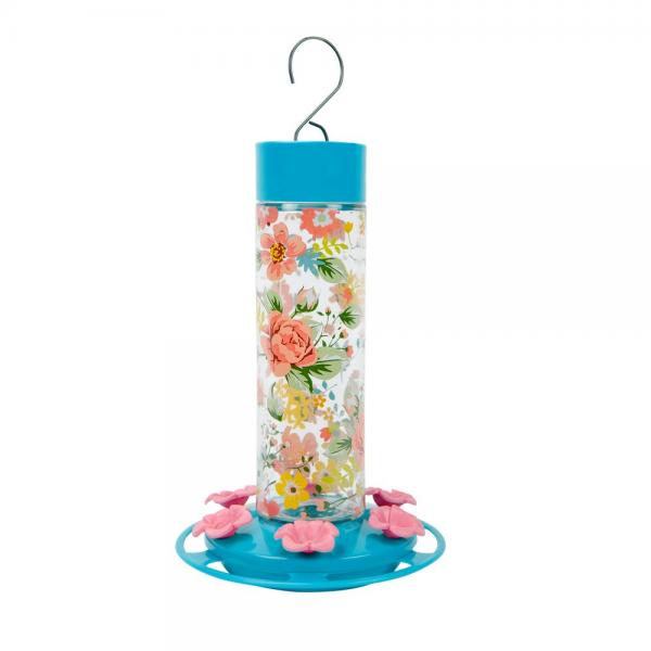 Hummingbird Feeder Peony Glass