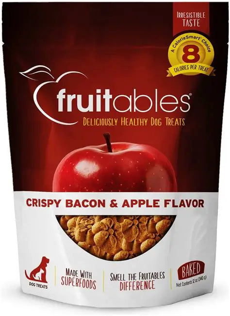 Fruitables Dog Treat Apple Bacon Crunch 12 oz