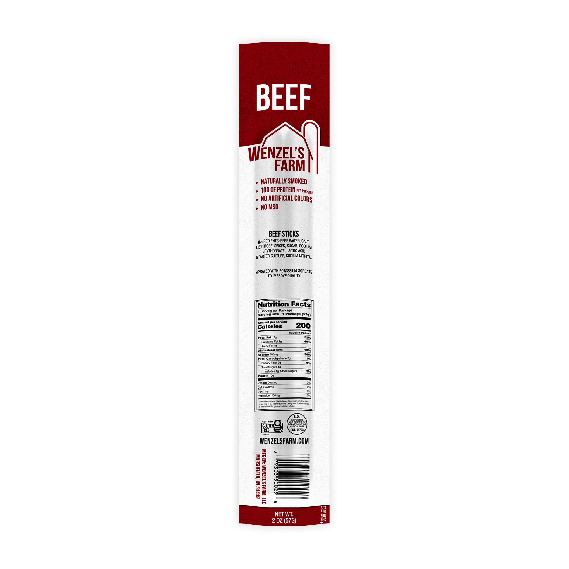 Wenzel's Farm Original Beef Twin Pack 2oz