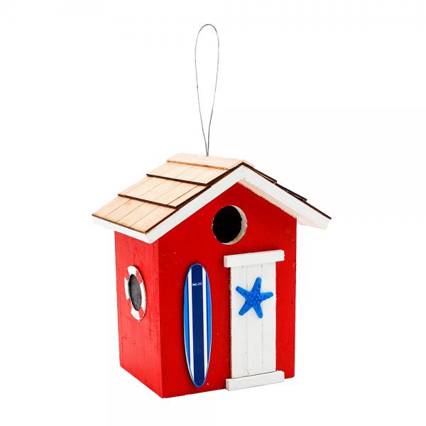 Birdhouse Red Coastal Cabana