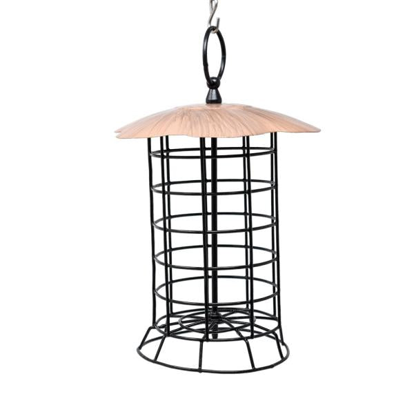 Suet Log Feeder Copper Roof