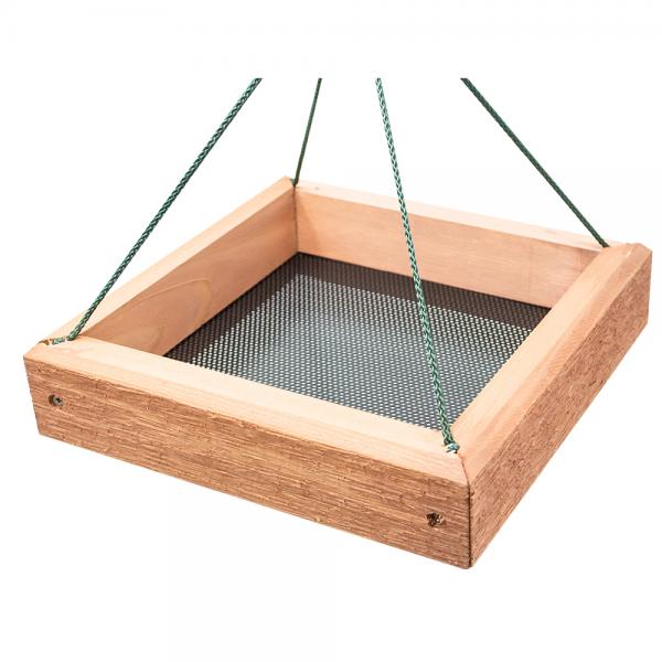 Cedar Hanging Tray Feeder 9x9