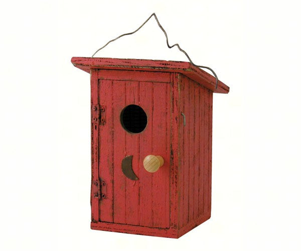 Birdie Loo Red Birdhouse