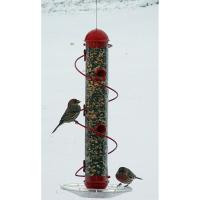 Red Spiral Sunflower Bird Feeder 17.5 inch