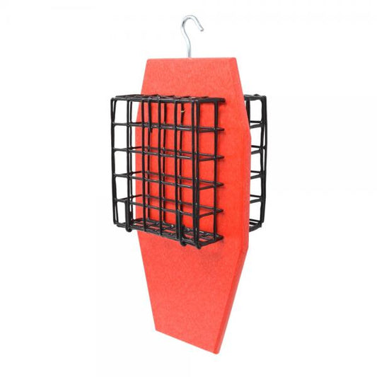 Double Sided Red Suet Feeder