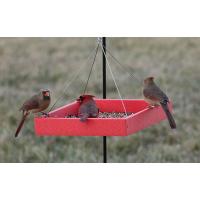 Red Hanging Platform Feeder