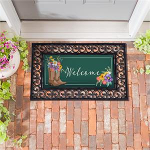 Switch Mat, Boots And Bow Floral