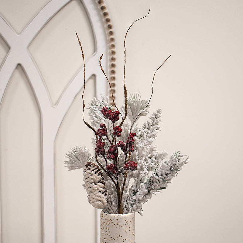 Frosty Pines and Berries Pick 15"