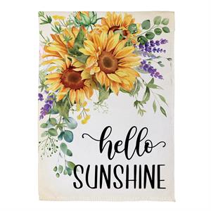 House Flag Hello Sunshine Suede