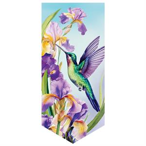 Everlasting Impression Iris and Hummingbird Suede