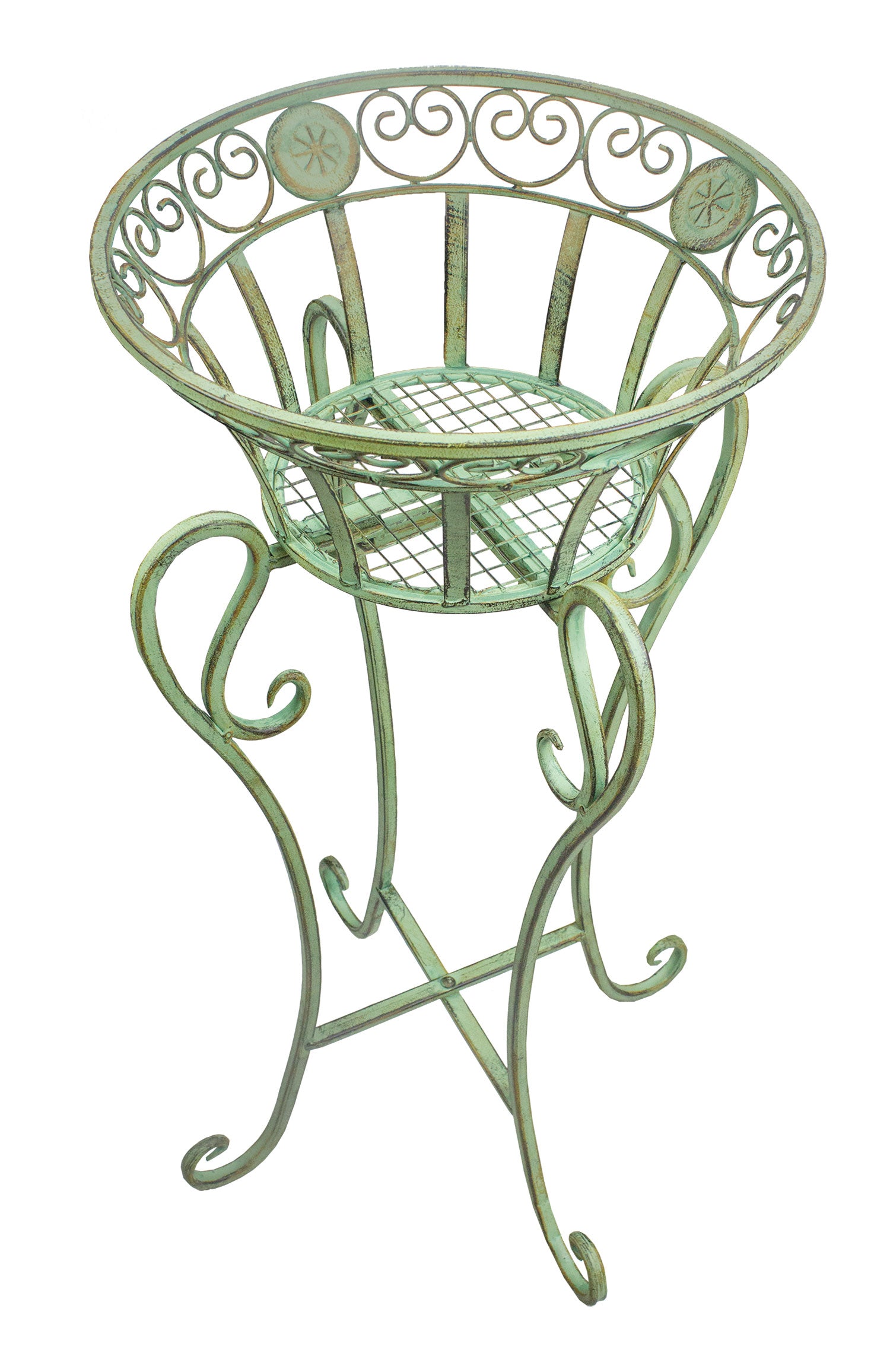 Plant Stand Green Embellished