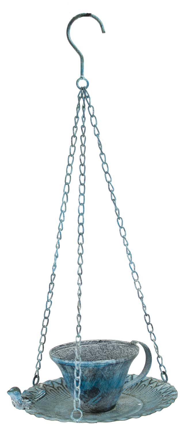 Bird Feeder Tea Cup Blue