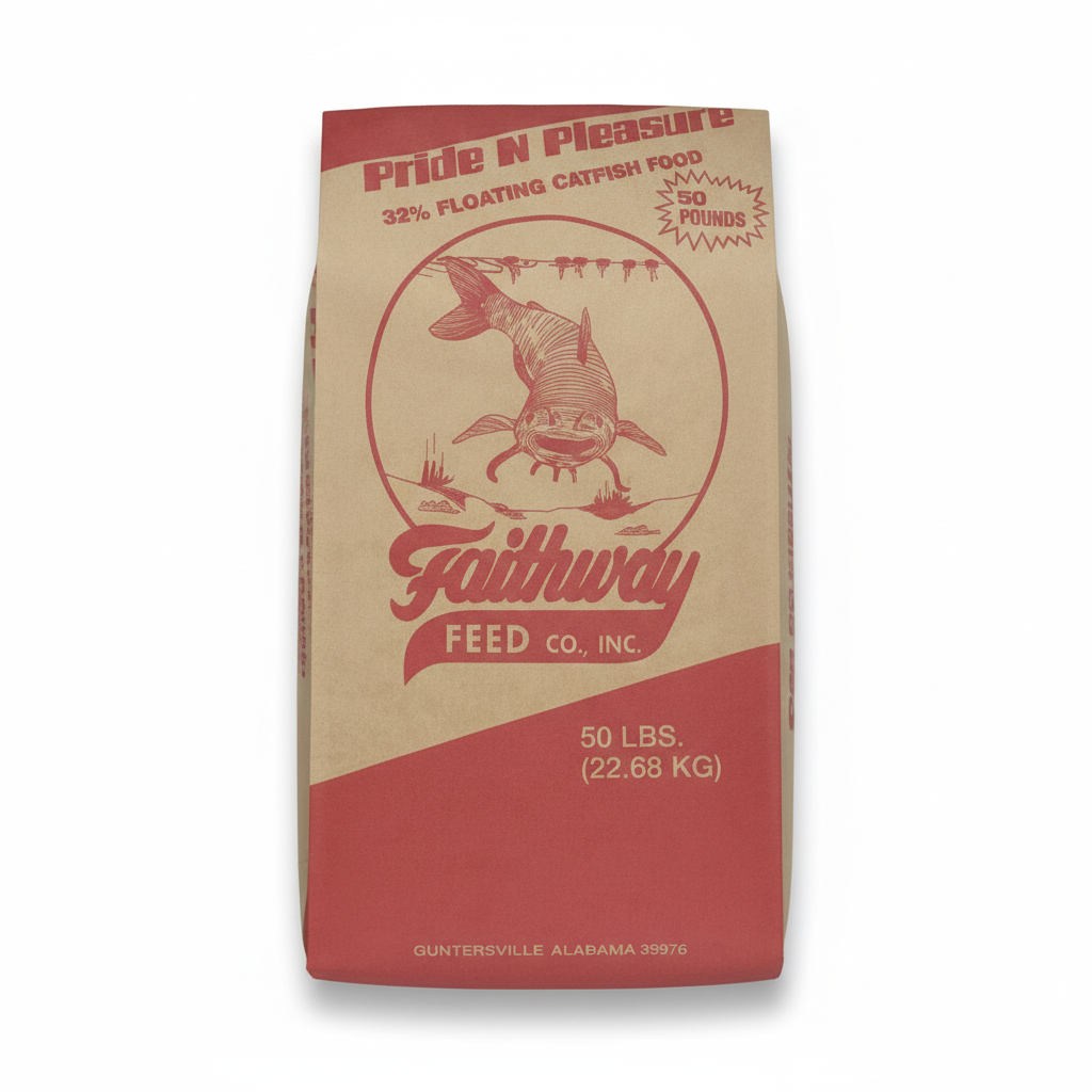 Faithway 32% Floating Catfish Feed 50lb