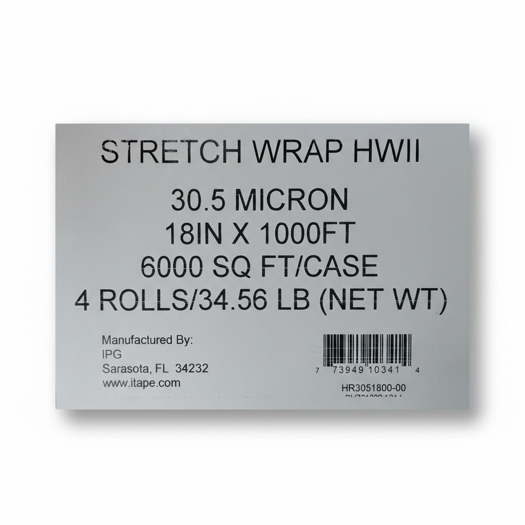 Stretch Wrap 120 ga. StretchFlex 18"x1000'