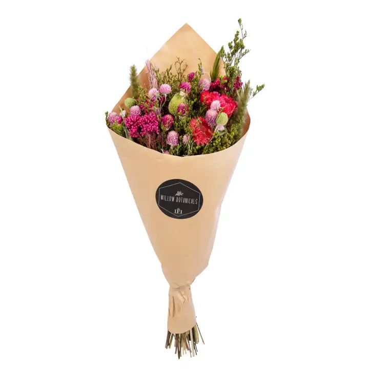 Dried Bouquet Deep Rose