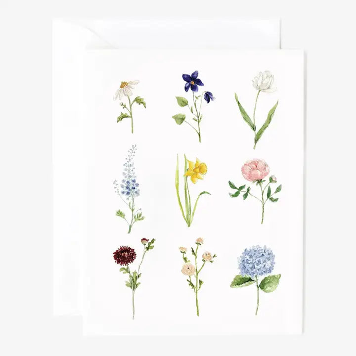 Notecard Garden Flowers