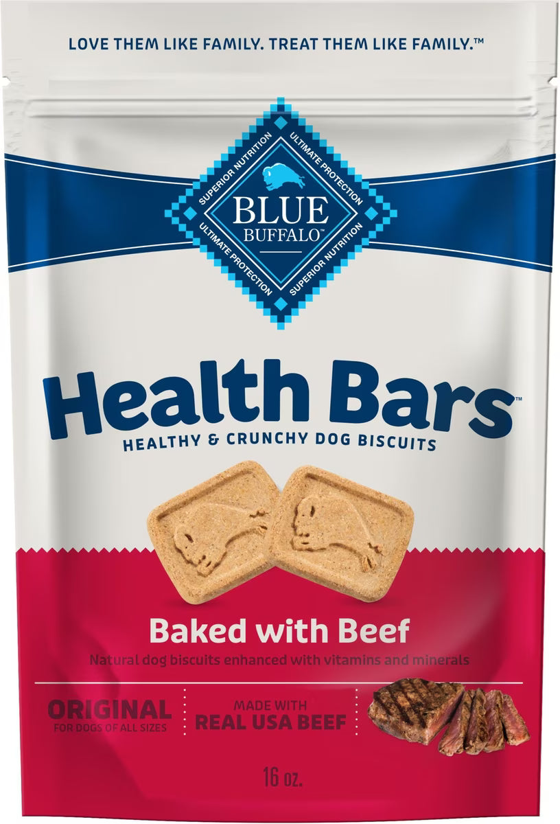 Blue Buffalo Health Bar Beef Dog Treat 16oz