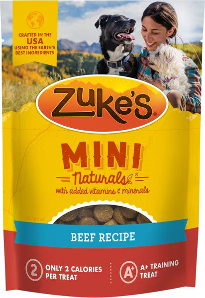 Zuke's Mini Naturals Beef Recipe Dog Treats