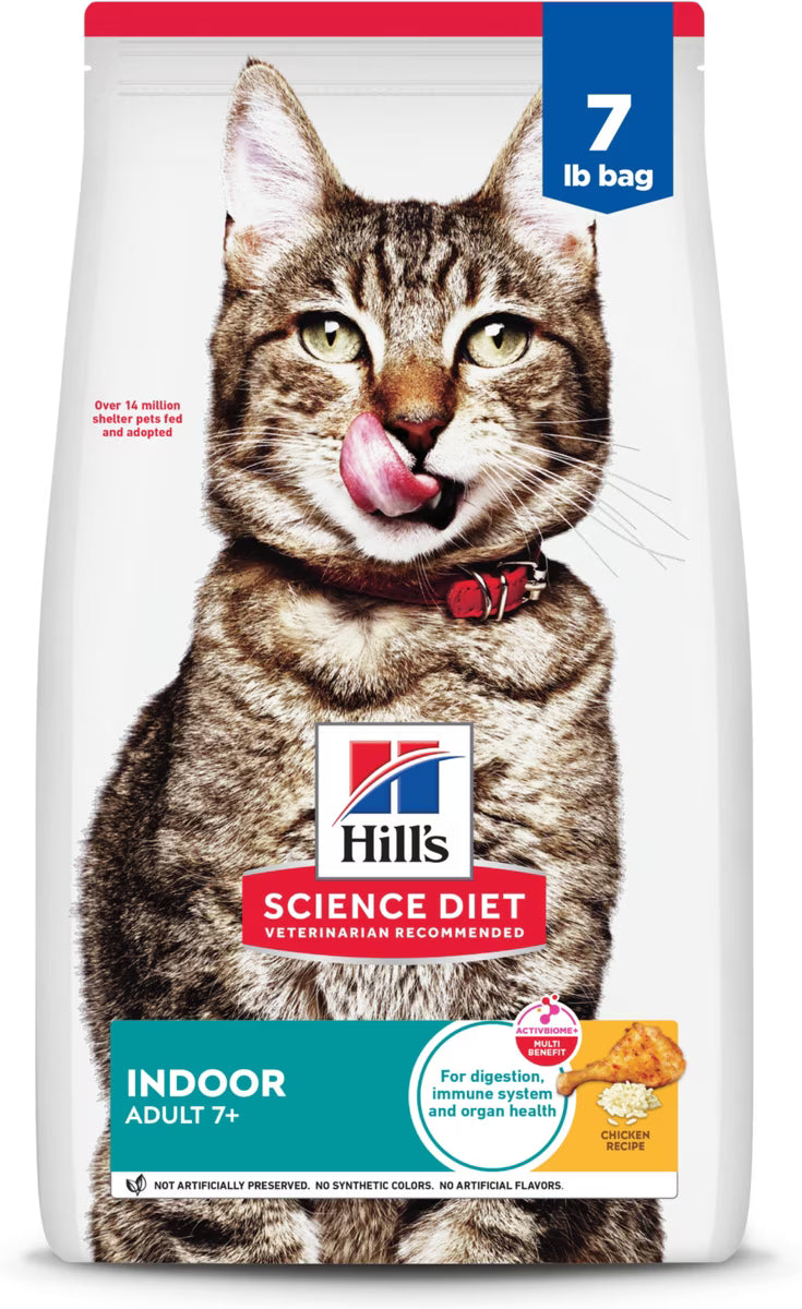 Science Diet Feline Adult 7+ Indoor Chicken 7lb