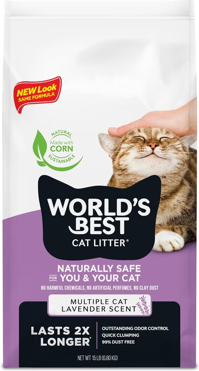 World's Best Cat Litter Multi Cat Lavender 15lb