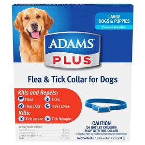 Adams Flea & Tick Collar Lg Dog Plus Lg