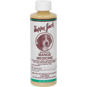 Happy Jack Mange Medicine for Dogs 8oz
