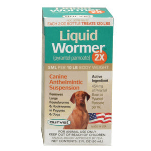 Liquid Wormer 2x for Dogs 2oz