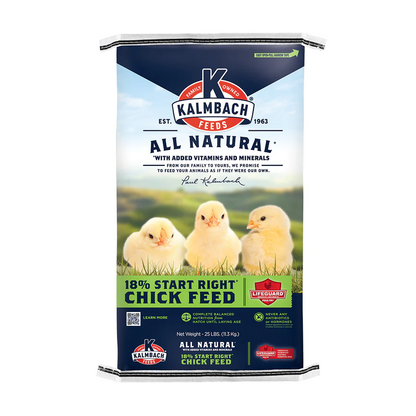 Kalmbach 18% Start Right Chick Feed 50lb