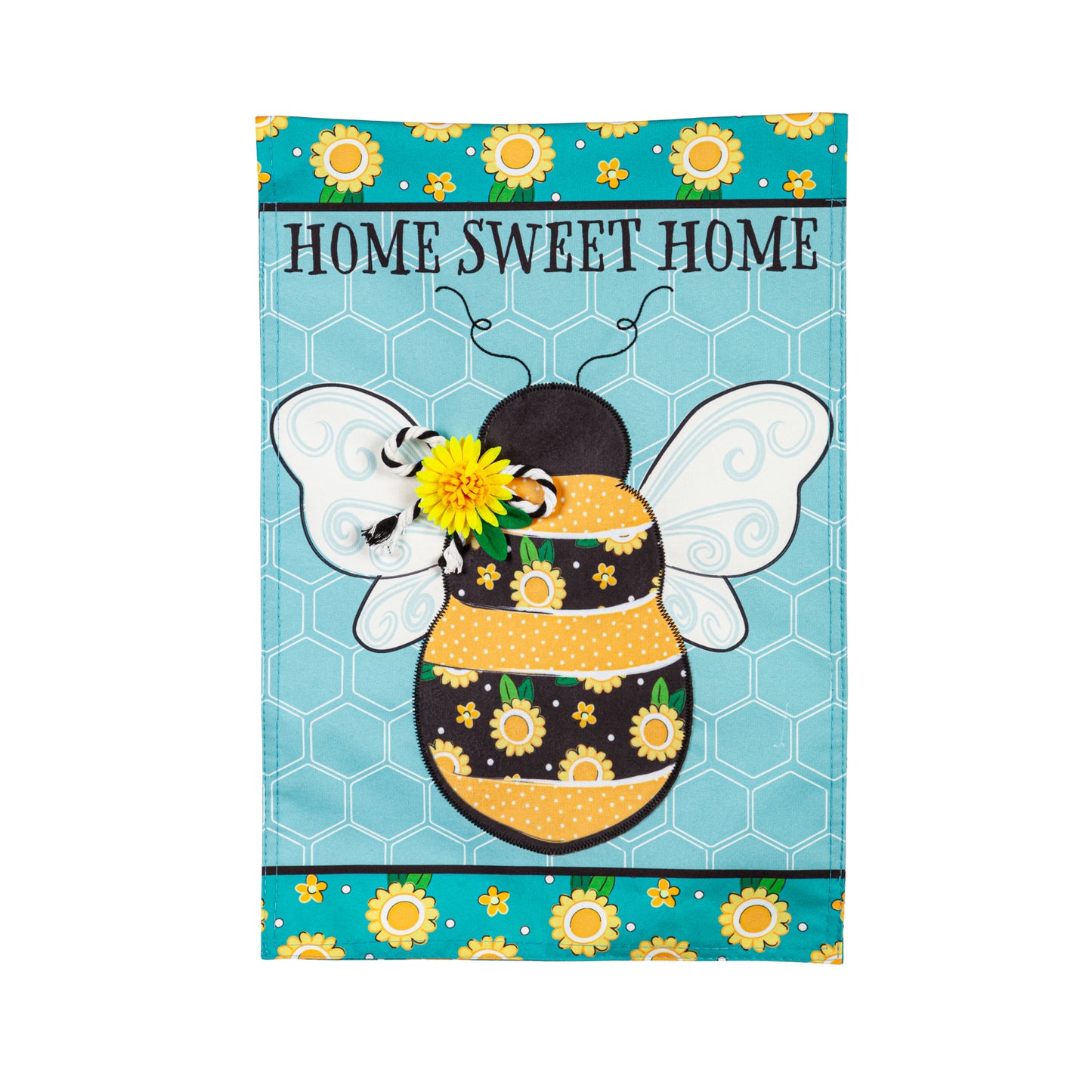 Garden Flag Linen Home Sweet Home Bee