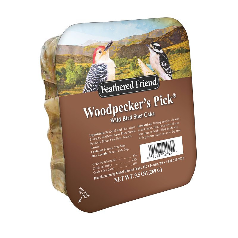 Feathered Friend Woodpecker's Pick Suet 9.5oz