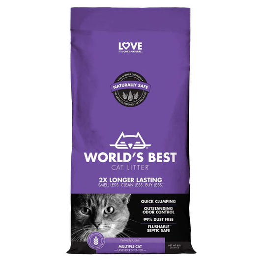 World's Best Cat Litter Multi Cat Lavender 8lb