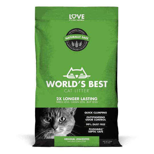 World's Best Cat Litter Unscented 15lb