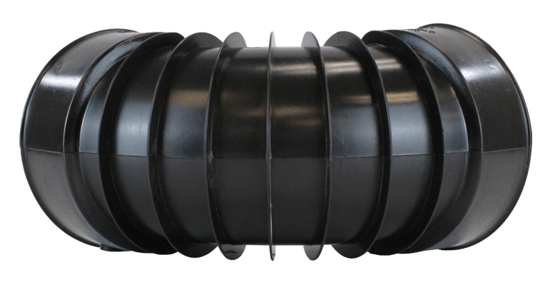 Plastic Coupler 4" 90 Degree Snap Elbow