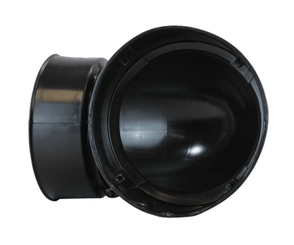 Plastic Coupler 4" 90 Degree Snap Elbow
