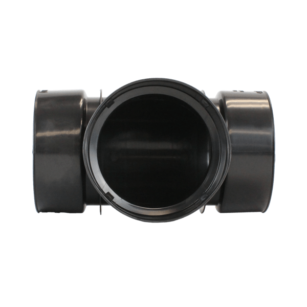 Plastic Coupler 4" Snap Tee