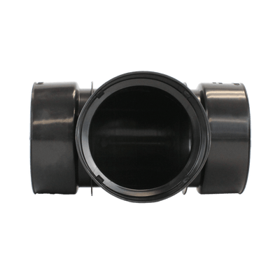 Plastic Coupler 8" Snap Tee