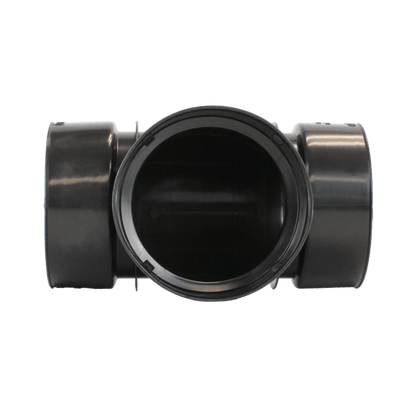 Plastic Coupler 8" Snap Tee