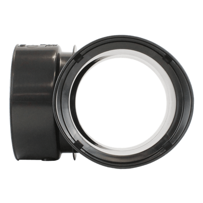 Plastic Coupler 6" Snap Tee