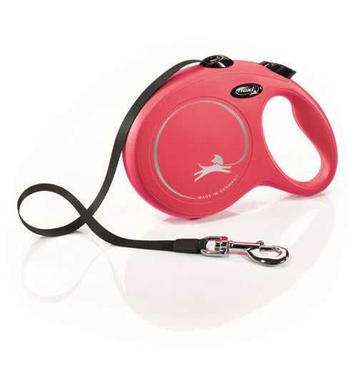 Flexi Classic Nylon Retractable Leash Red Lg 26' 110lb