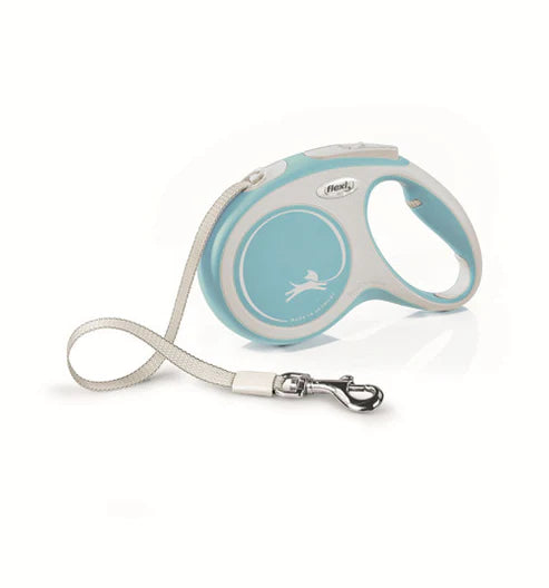 Flexi New Comfort Retractable Tape Leash Blue Md 16' 55lb