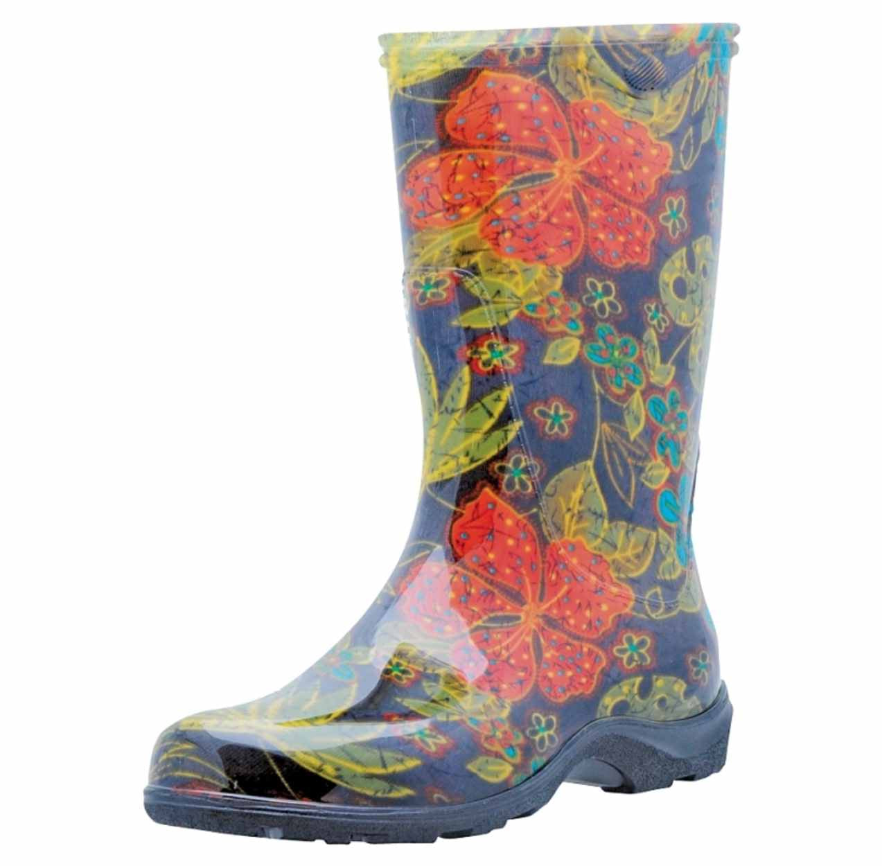 Sloggers Boots Black Print