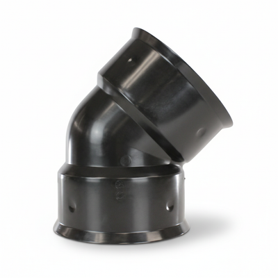 Plastic Coupler 6" 45 Degree Elbow Soil Tight