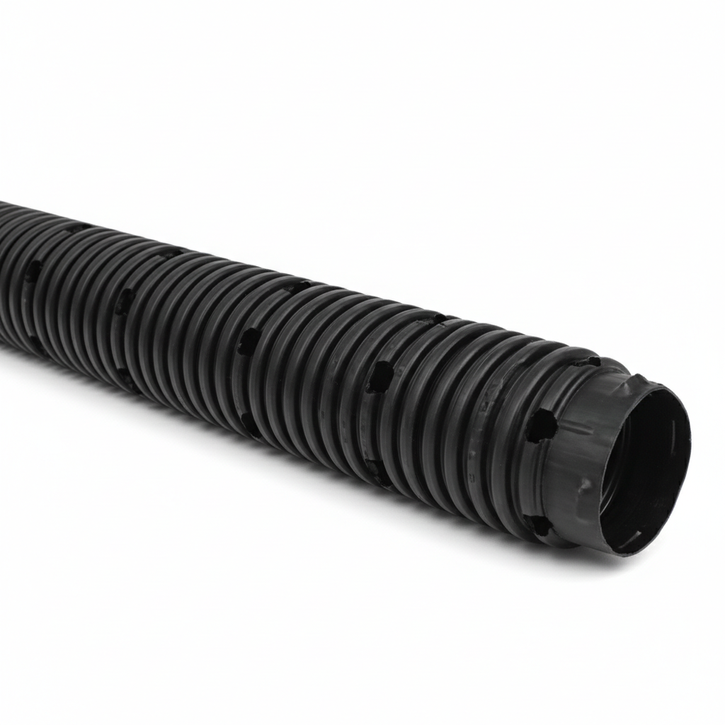 Plastic Drain Line 4"x100' w/Holes